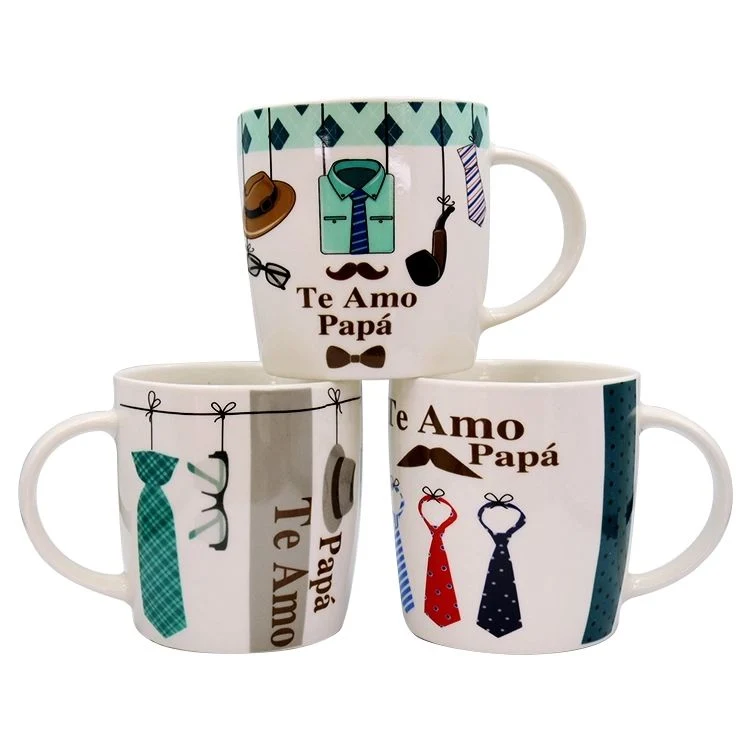 Spanish Porcelain Coffee Tea Cup Ceramic Fathers Day Mug