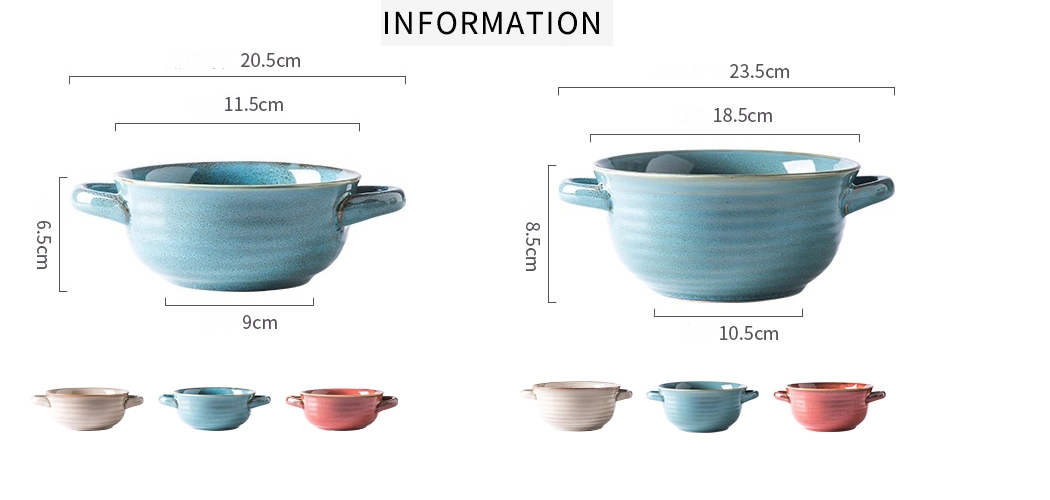 Microwave Porcelain Color Cute Ramen Instant Noodle Fruit Bento Bowl Ceramic Soup Bowl with Lid