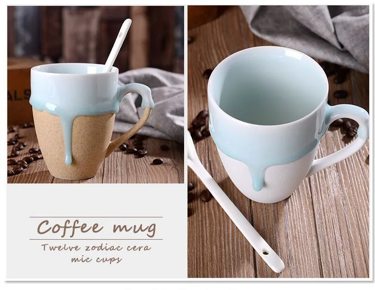 Customized Design Cold Color Changing Mug Ceramic Magic Cup