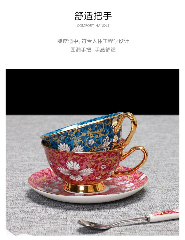 European Ceramic Coffee Mug, High-End Afternoon Tea Set Souvenir Coffee Cup