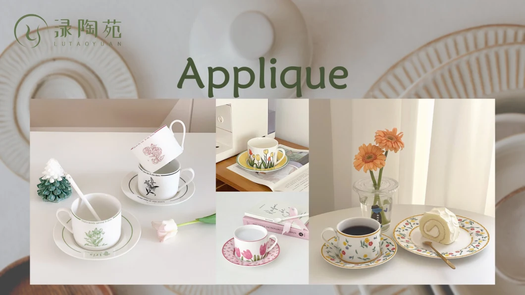 Ceramic Mug Porcelain Dinnerware Pure Glazed Cup Teaset Kitchen Utensils Decoration with Customized Color Pattern Logo and Design