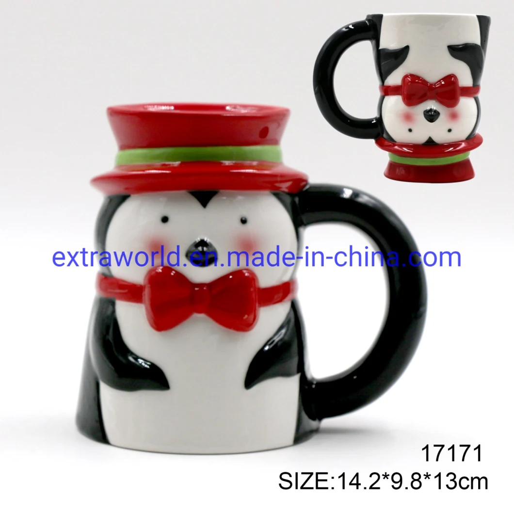 Ceramic 3D Moulded Santa Coffee &#160; Mug for Christmas Gifts