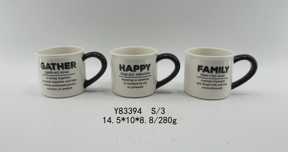Enjoy a Good Time Letters Decals Ceramic Tea Coffee Alphabet Concise Stylesecurity and Environmental Protection Cup