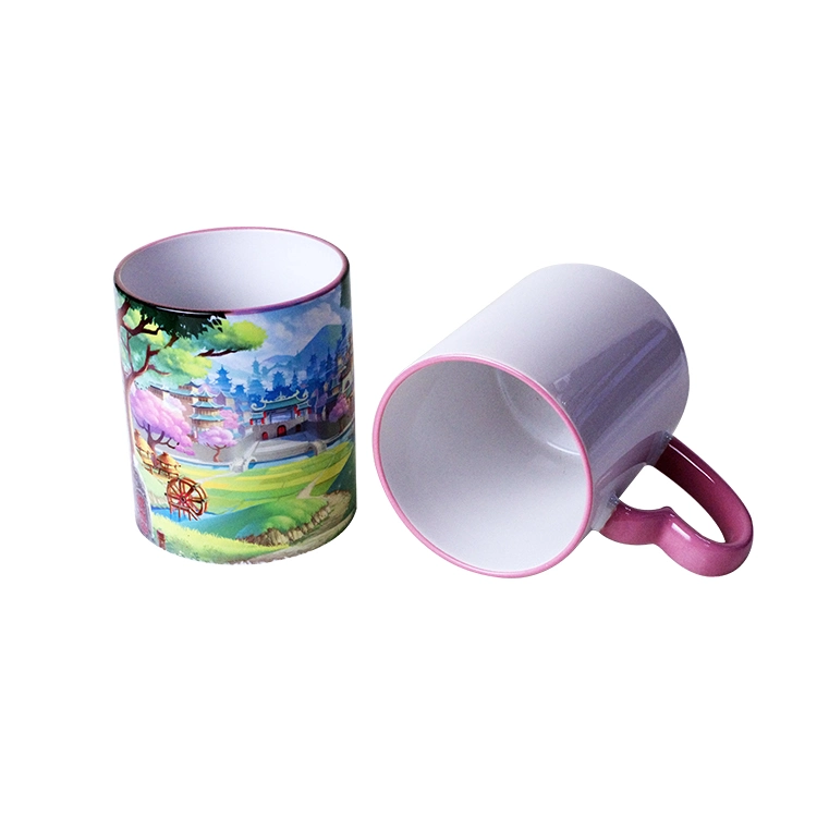 2A Good Quality 11oz White Sublimation Customized Blank Ceramic Coffee Cup for Promotion Gift