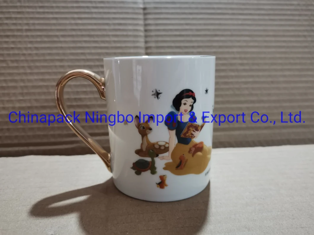Electroplate Ceramic Mug, Metallic Gold Mug, Electroplate Gold Mug