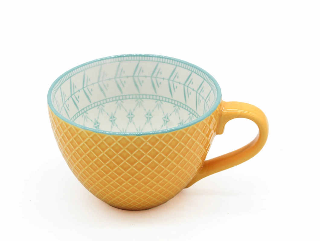 14oz Cereal Mugs Wide Ceramic Mug Large Breakfast Set Cornmeal Oatmeal Jumbo Soup Bowl