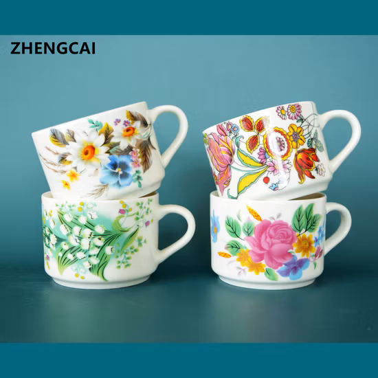 White Ceramic or Porcelain Coffee Mug/Cup for Daily Use and Promotion Gift