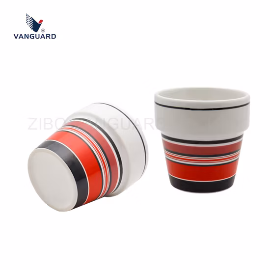 White Ceramic Beer Mug Without Handle